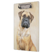 Bullmastiff-schildering - Kute Original Dog Art Klembord (Links)