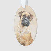 Bullmastiff-schildering - Kute Original Dog Art Ornament (voorkant)