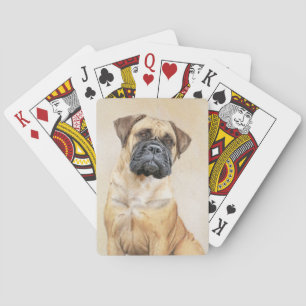 Bullmastiff-schildering - Kute Original Dog Art Pokerkaarten