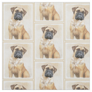 Bullmastiff-schildering - Kute Original Dog Art Stof