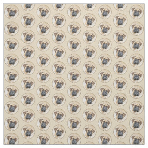 Bullmastiff-schildering - Kute Original Dog Art Stof