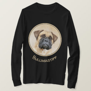 Bullmastiff-schildering - Kute Original Dog Art T-shirt