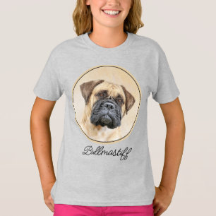 Bullmastiff-schildering - Kute Original Dog Art T- T-shirt