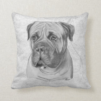 Bullmastiff-tekening Kussen