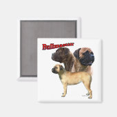 Bullmastiff Trio 2 - Magnet (Recto/Verso)