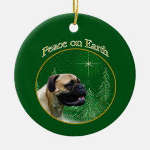 Bullmastiff vrede keramisch ornament