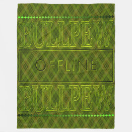 Bullpew Lime Green Fleece Blanket Deken