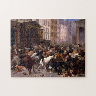 Bulls and Beren in the Market, 1879 Legpuzzel