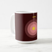 Bulls Eye — 90s Maximalist Coffee Mug | Retro (Devant gauche)