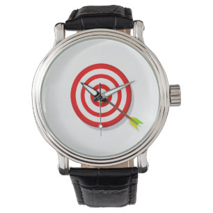 Bull's Eye Dart Board Horloge