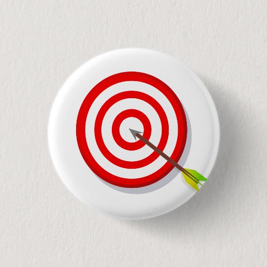 Bull's Eye Dart Board Ronde Button 3,2 Cm (Voorkant)