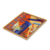 Bull's Head, Tubac Ceramic Tile Tegeltje (Zijkant)