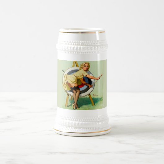  Bullseye Beer Stein Bierpul (Center)