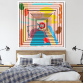 Bullseye Canvas Afdruk (Insitu (Slaapkamer))