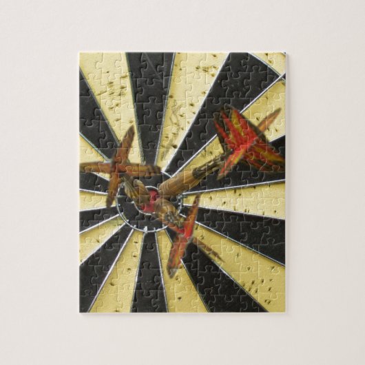 Bullseye Dart Board Legpuzzel (Verticaal)