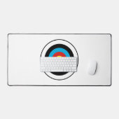 Bullseye-doelontwerp Bureaumat (Keyboard & Muis)
