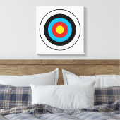 Bullseye-doelontwerp Canvas Afdruk (Insitu (Slaapkamer))