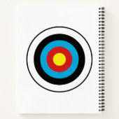 Bullseye-doelontwerp Notitieboek (Achterkant)