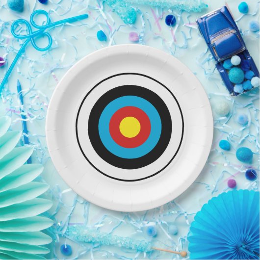 Bullseye-doelontwerp Papieren Bordje (Feest)