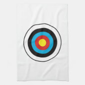 Bullseye-doelontwerp Theedoek (Verticaal)