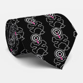 Bullseye en Crossbones Stropdas (Opgerold)