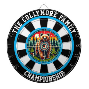 Bullseye Grizzly in het bos Dartbord