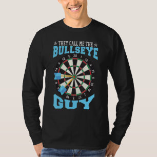 Bullseye Guy Darts Dartboard Dart Player T-shirt