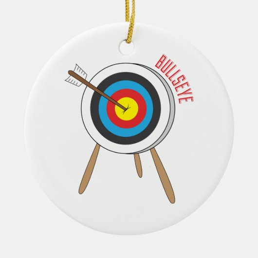 Bullseye Keramisch Ornament (Voorkant)