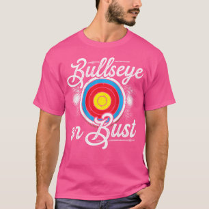Bullseye of buste boog en pijl boogschieten backpr t-shirt