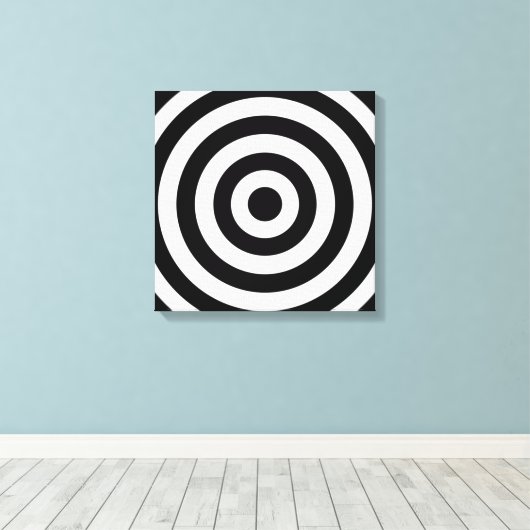 Bullseye-ontwerp Canvas Afdruk (Insitu (Houten vloer))