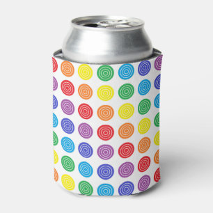 Bullseye Rainbow Can of Bottle Cooler