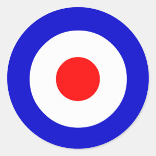 Bullseye Ronde Sticker