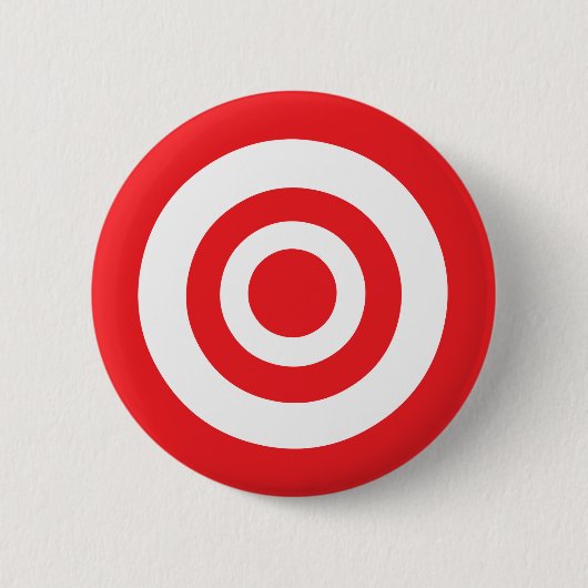 Bullseye Target Ronde Button 5,7 Cm (Voorkant)