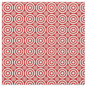 Bullseye, tissu rouge et blanc