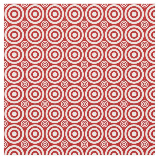 Bullseye, tissu rouge et blanc (Fermer)