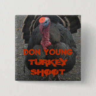 Bullseye Vierkante Button 5,1 Cm