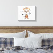 Bullsheet Highland Koe Funny Ghost Canvas Afdruk (Insitu (Slaapkamer))