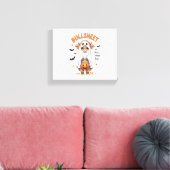 Bullsheet Highland Koe Funny Ghost Canvas Afdruk (Insitu (Woonkamer))