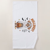 Bullsheet Highland Koe Funny Ghost Strandlaken (Voorkant)