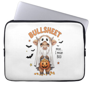 Bullsheet Hoogland Koe Grappige Geest Laptop Sleeve