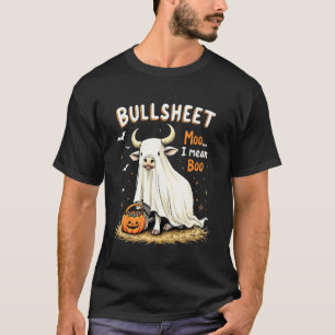 Bullsheet Koe Geest Stuntige Grappige Halloween Tr T-shirt