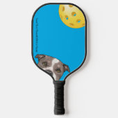 BullTerriers op een Blue Pickleball Paddle (Voorkant)