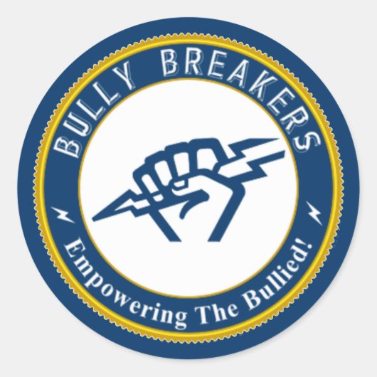 Bully Breaker Officiële Merchandise Ronde Sticker (Voorkant)