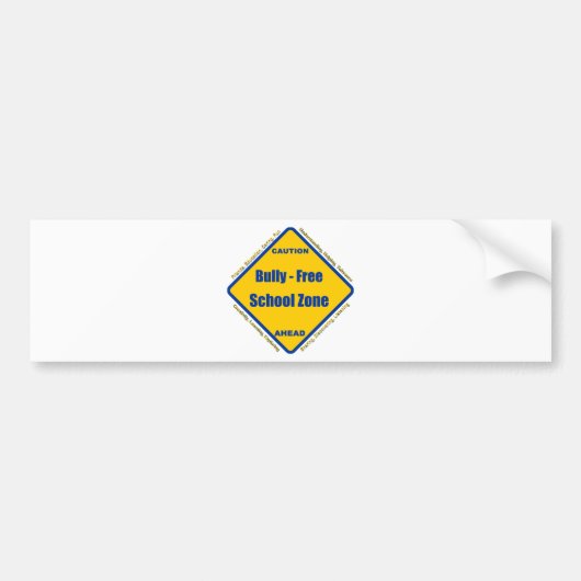 Bully - Free School Zone Bumpersticker (Voorkant)