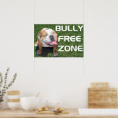 BULLY FREE ZONE affiche 52" x 35" (Cuisine)