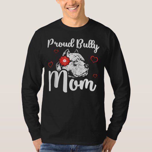 Bully Moeder Amerikaanse Bully Pitbull Hond Eigena T-shirt (Voorkant)