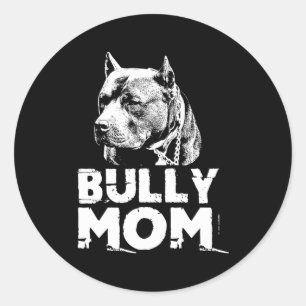 Bully Moeder Amerikaanse Pitbull Ronde Sticker