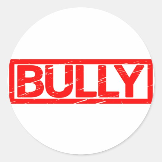 Bully Stamp Ronde Sticker (Voorkant)