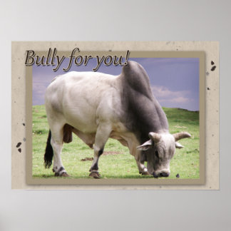 Bully voor jou! Brahma Bull Poster Print