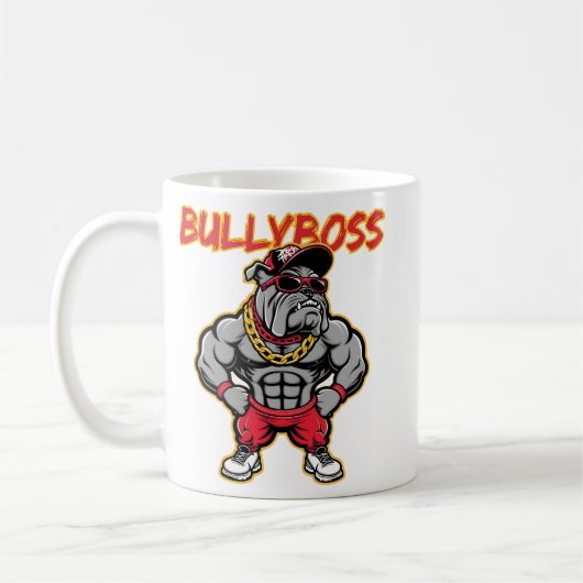 BullyBoss Bulldog Mascot Koffiemok (Links)